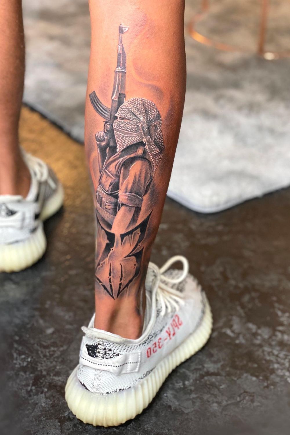 21 Bold Calf Tattoo Men's Ideas For Strength And Style