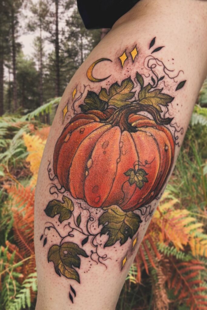 pumpkin tattoo