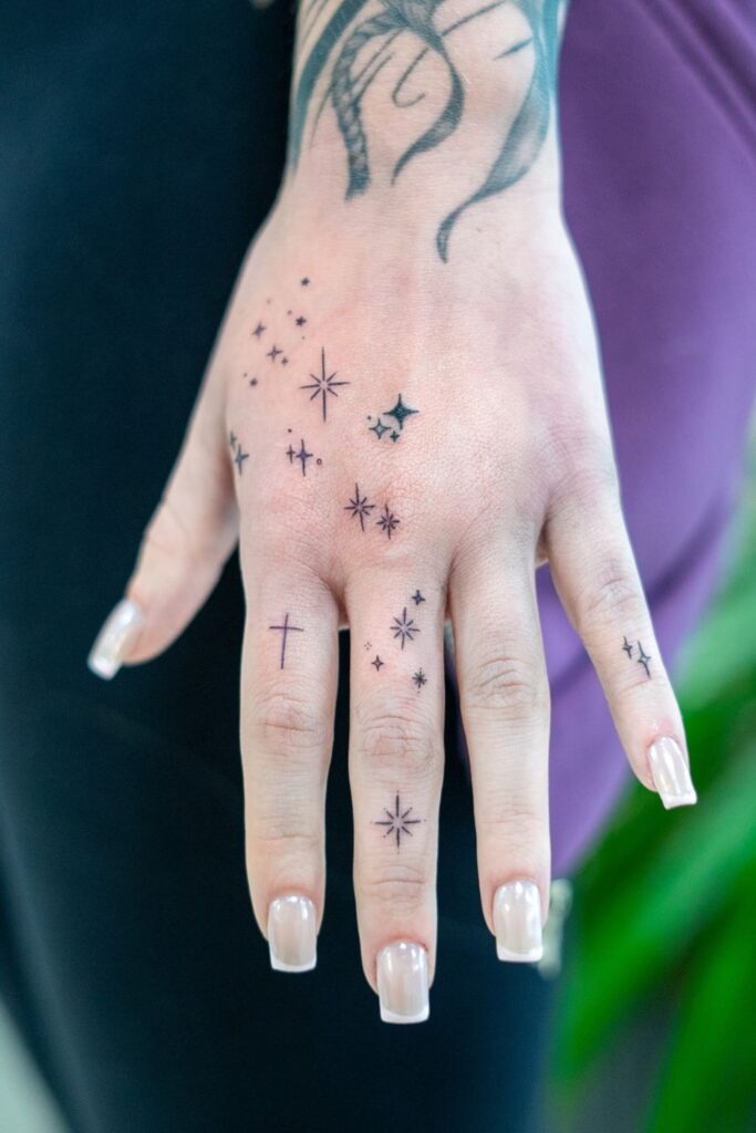 Hand And Finger Tattoos