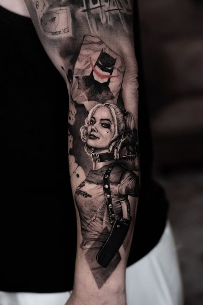harley quinn tattoo