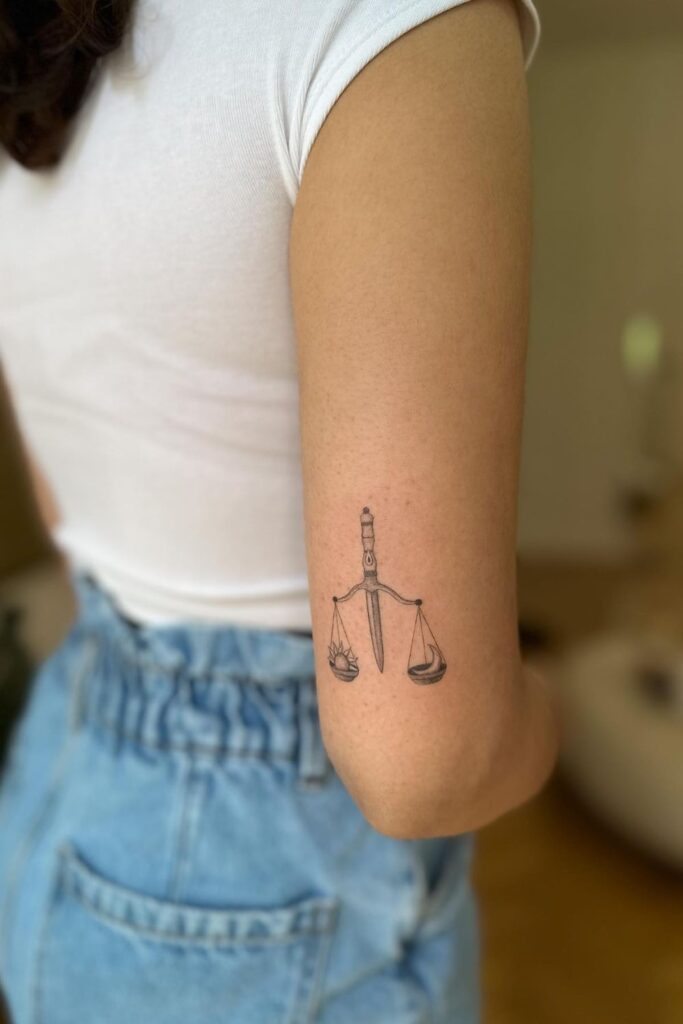 libra tattoo