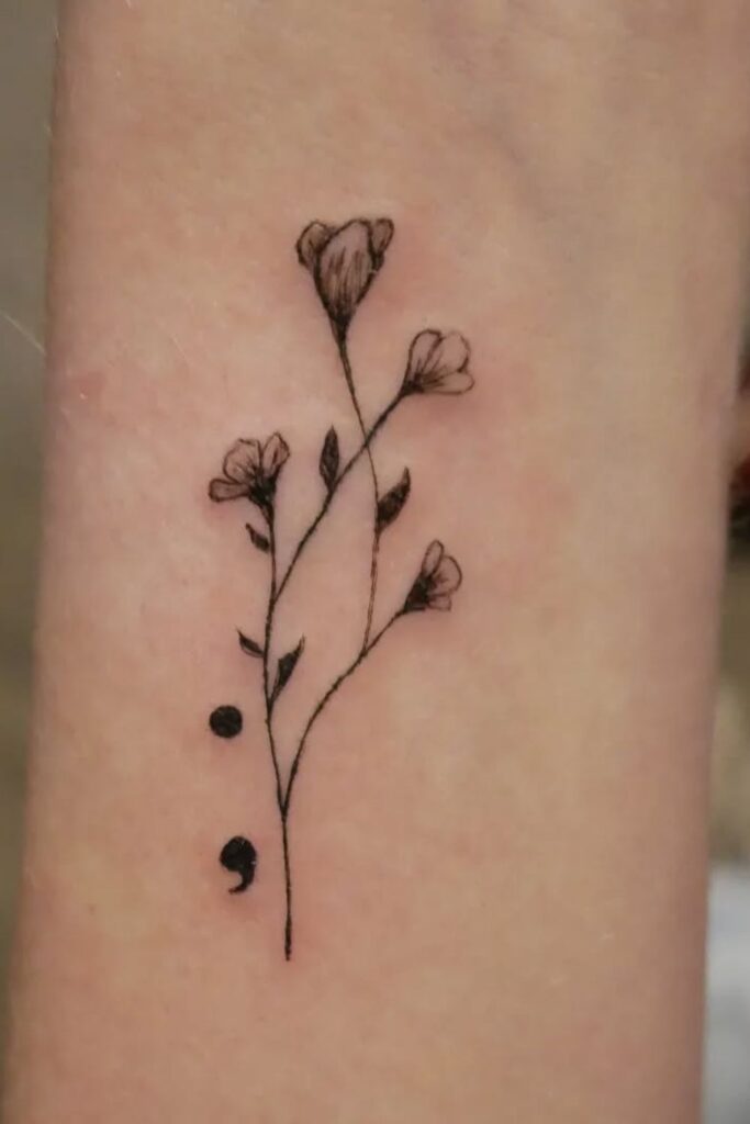 meaning of a semi colon tattoo